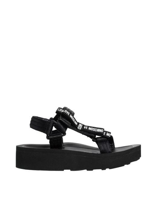 Love Moschino Black Sandals