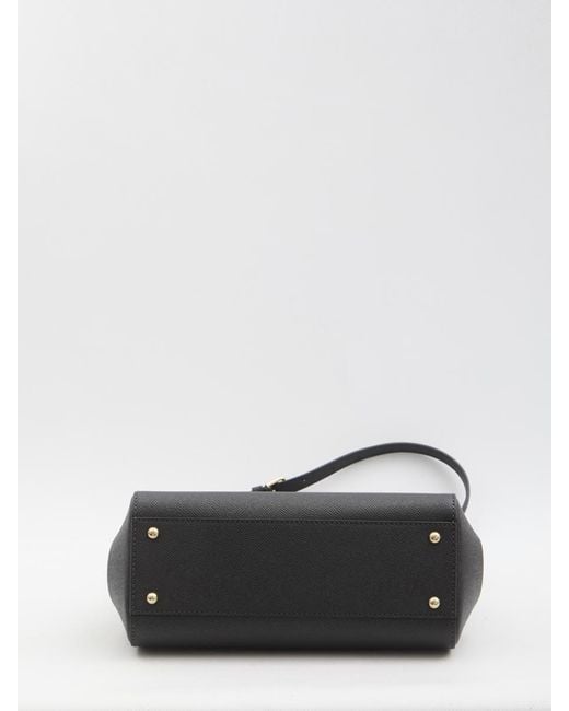 Dolce & Gabbana Black Large Sicily Bag