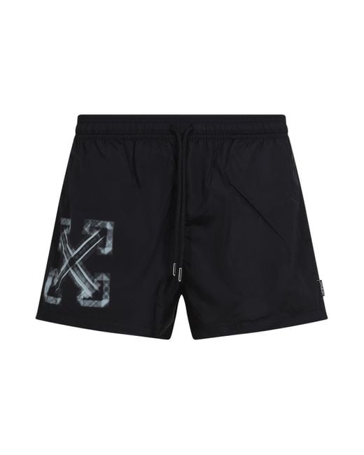 Off-White c/o Virgil Abloh Black Off- Swimwear for men