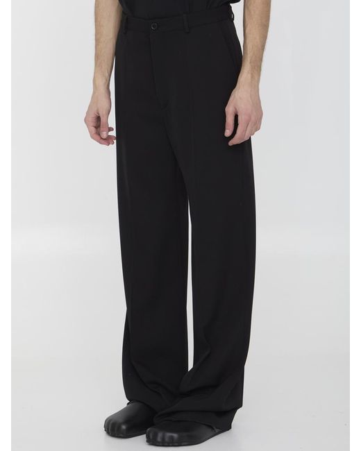 Balenciaga Black Tailored Trousers for men