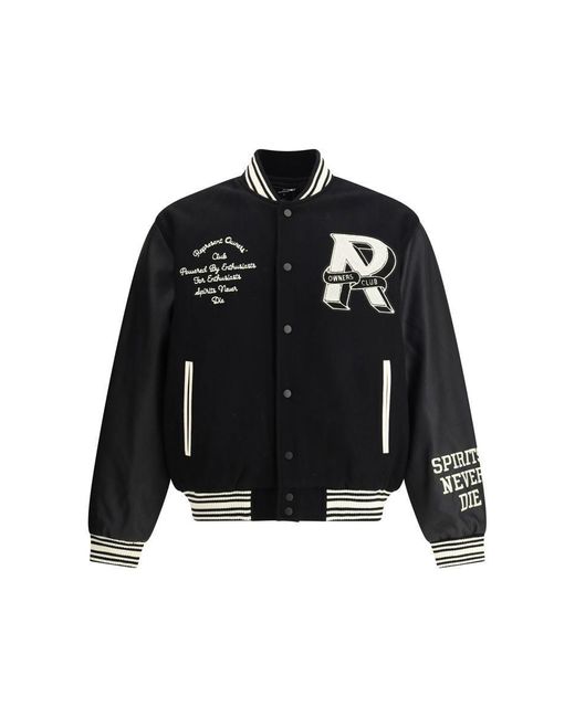 Represent Black Wool Jacket Owners Club for men