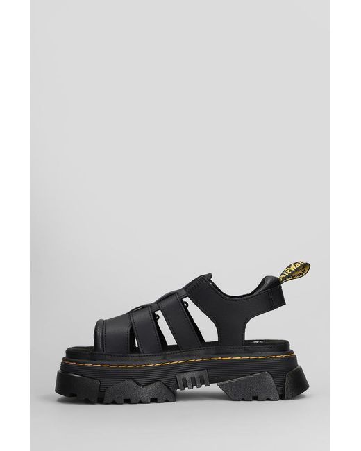 Dr. Martens Black Mattison 3S Sandals