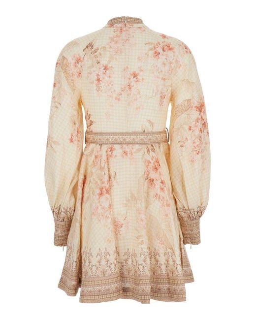 Zimmermann Natural Illuminate' Mini Dress