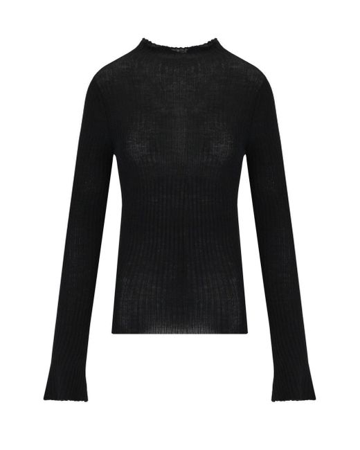 Cruna Black Connie Ribbed Jumper