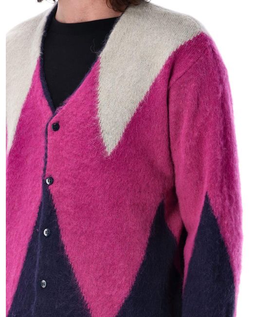 Manastash Pink Aberdeen Kartigan Zg for men