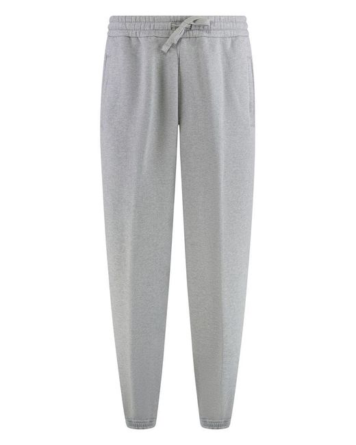 Gucci Gray Sweatpants With Contrast Side Stripes for men