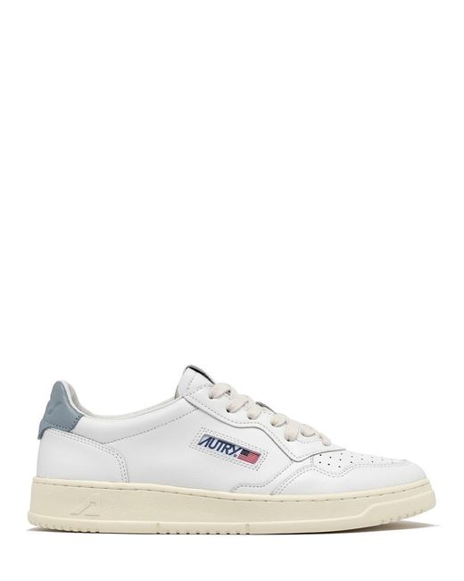 Autry White Medalist Low Sneakers for men