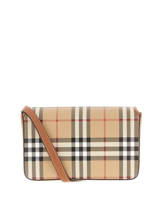 Burberry Shoulder Bags in Natural Lyst UK