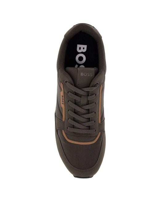 Boss Brown Contemporary Breathable Dark Sneakers For for men