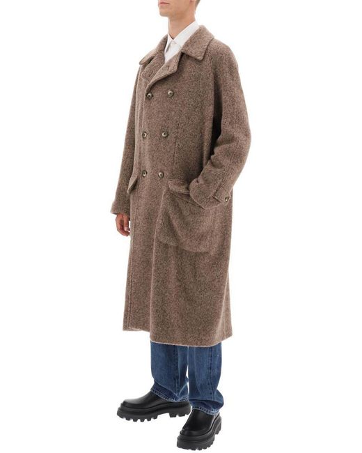 Dolce & Gabbana Brown Wool Coat for men