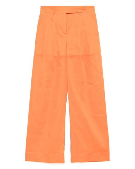 Alberta Ferretti Orange Trousers