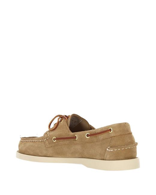 Sebago Brown Flat Shoes for men