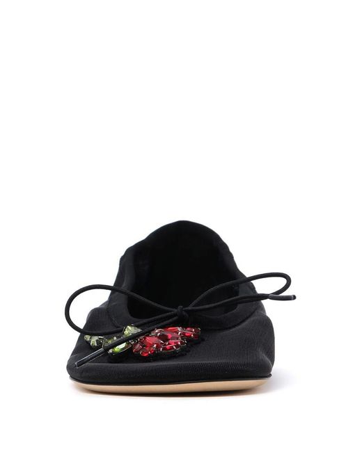 Simone Rocha Black Flat Shoes