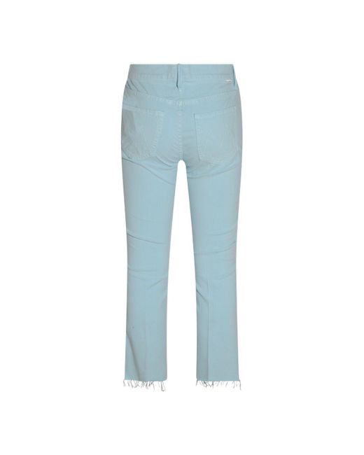 Mother Blue Light Cotton Jeans
