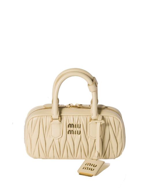 Miu Miu Metallic Arcadie Tote Bag
