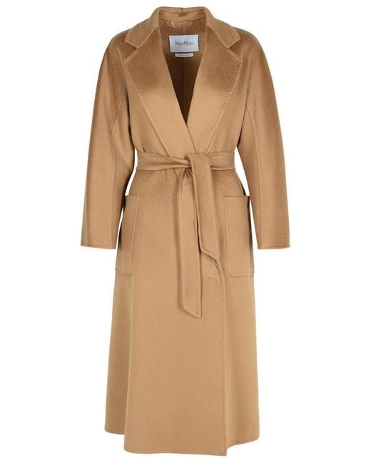 Max Mara Natural 'Ludmilla' Cashmere Coat