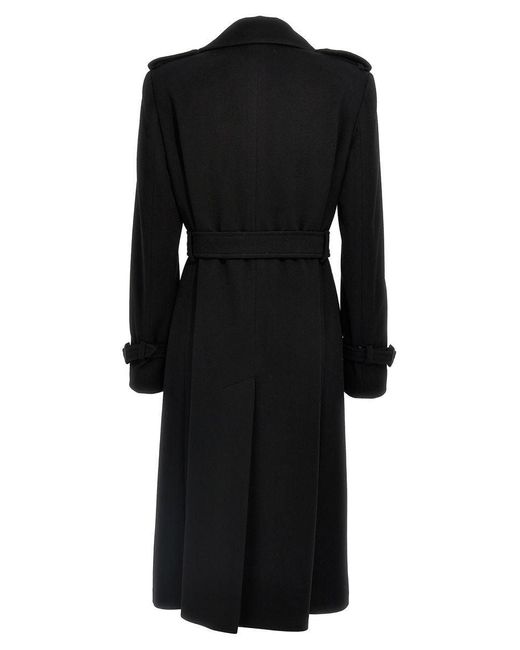 Tagliatore Black 'Luanne' Double-Breasted Coat