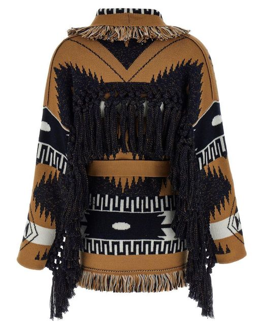 Alanui Black 'African Vibes' Cardigan
