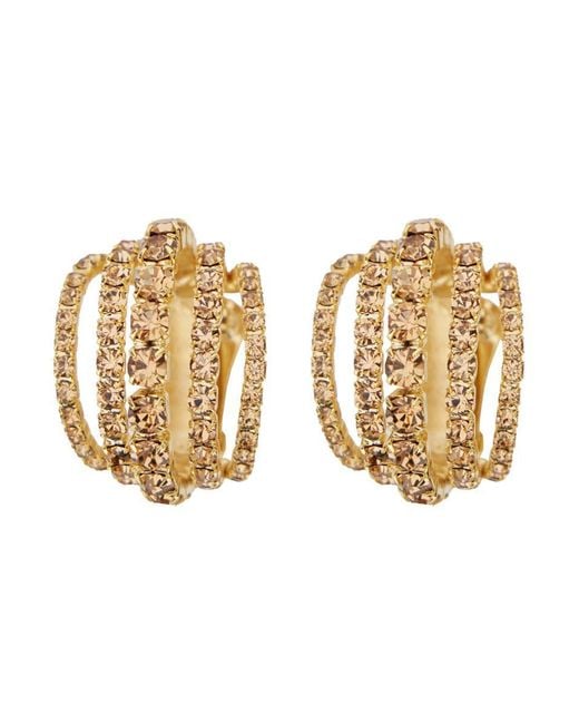 Silvia Gnecchi Natural 'Shells' Metallic Earings With Rear Closure
