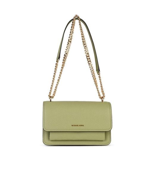 MICHAEL Michael Kors Green 'Claire' Leather Crossbody Bag