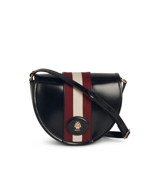 Bally Black 'Beckett' Leather Crossbody Bag
