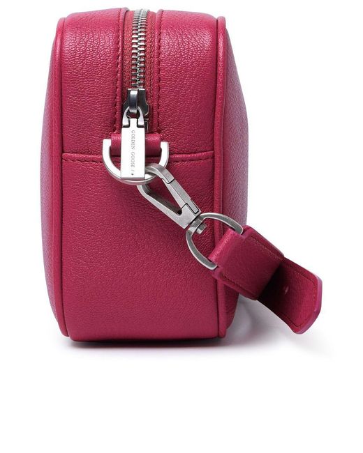 Golden Goose Deluxe Brand Red 'Star' Hibiscus Leather Bag