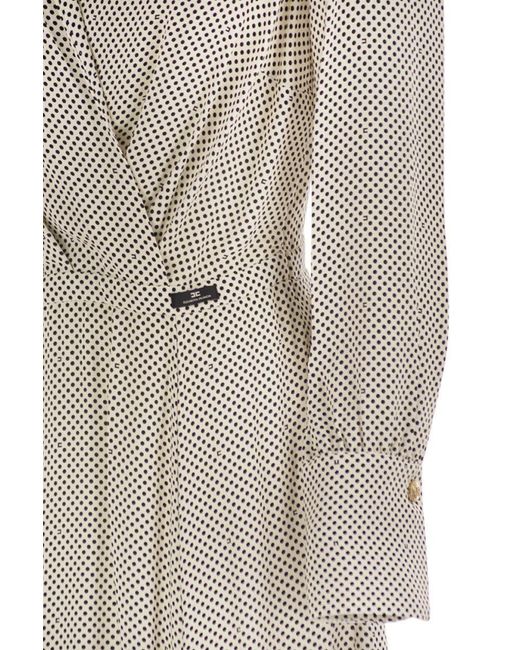 Elisabetta Franchi Multicolor Viscose Dress With Polka Dot Print