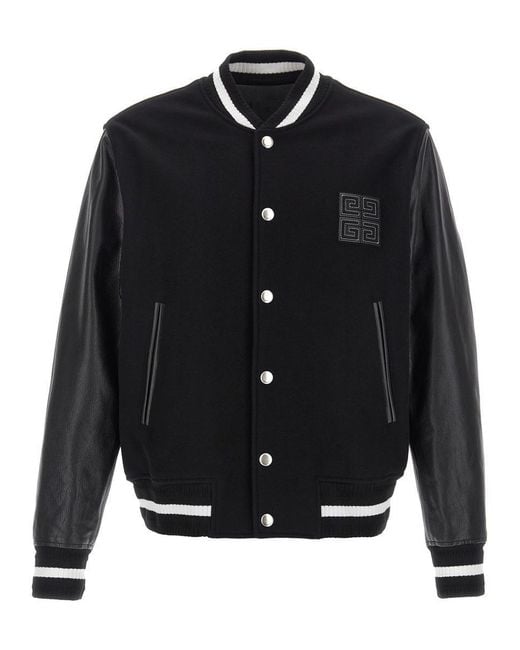 Givenchy Blue 'Varsity' Bomber Jacket for men