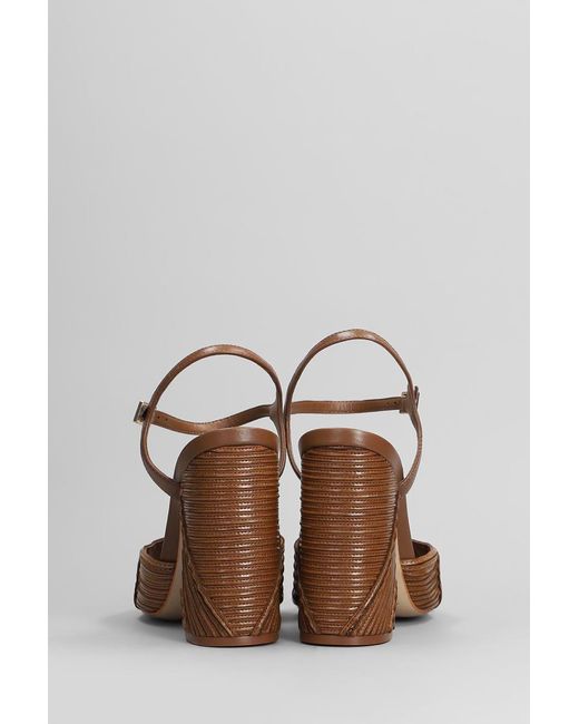 SCHUTZ SHOES Brown Lupita Sandals