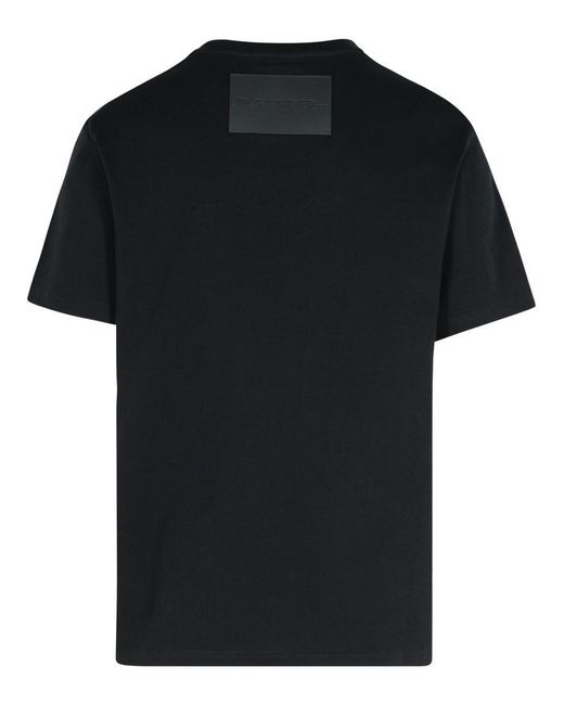 Tシャツ・カットソー Jil Sander Black T-Shirt With Ribbed Neckline Jil Sander T-Shirt With Ribbed Neckline in Black for Men | Lyst