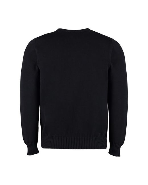 Drumohr Blue Cotton Crew-Neck Sweater for men