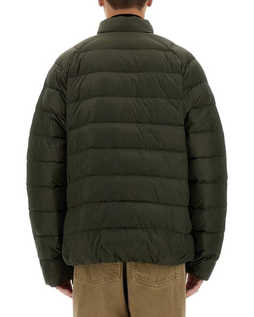 Pyrenex Green Down Jacket With Logo for men