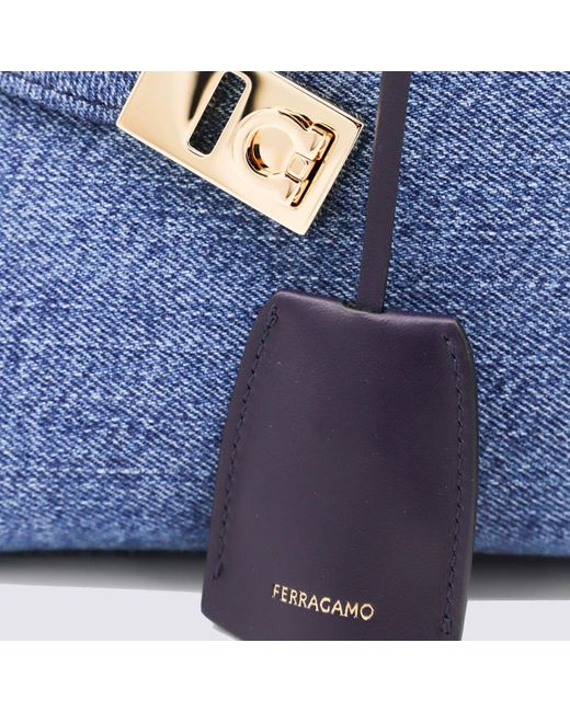 ハンドバッグ FERRAGAMO DENIM LEATHER HUG MINI TOP HANDLE BAG FERRAGAMO Mini Hug Denim Top Handle Bag | Nordstrom
