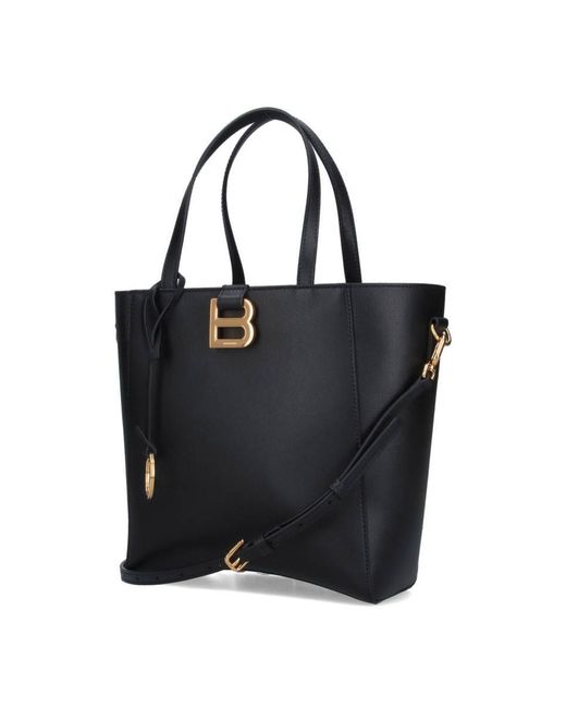 Balenciaga Black Hourglass Soft Tote Bag Small