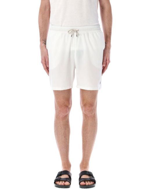 Ralph Lauren White 14.6 Cm Traveller Classic Swimming Trunk for men