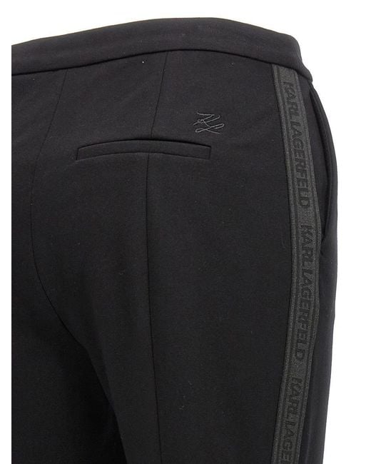 Karl Lagerfeld Black Punto Pants