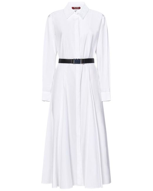 Max Mara White Studio Dancing Midi Dress
