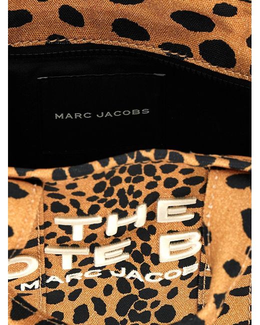 Marc Jacobs Metallic 'The Cheetah Canvas Small Tote' Handbag