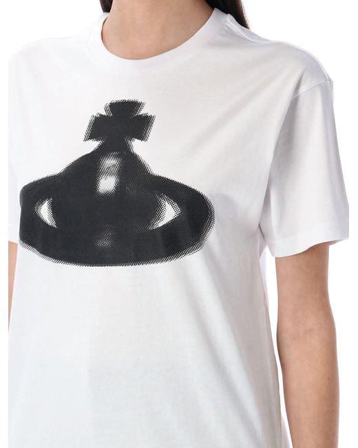 Vivienne Westwood White Halftone Orb Classic T-Shirt