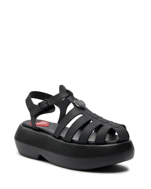 Love Moschino Black Sandals