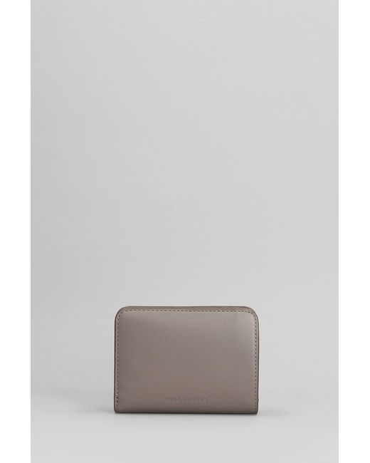 Marc Jacobs Gray The Mini Compact Wallet