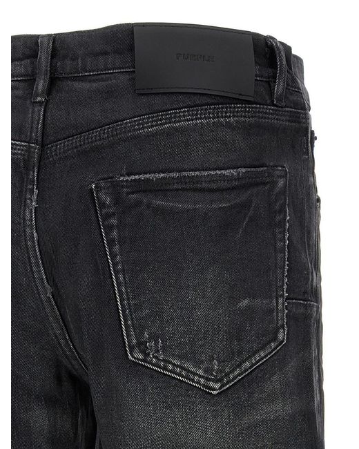 Purple Brand Gray 'P005 Double Dip Coated' Jeans for men