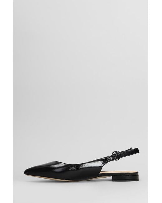 Julie Dee White Ballet Flats