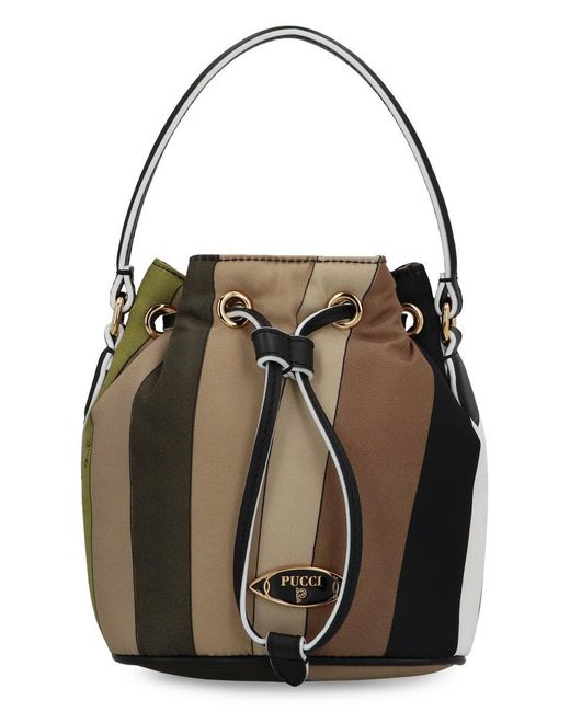 Emilio Pucci Black Yummy Bucket Bag