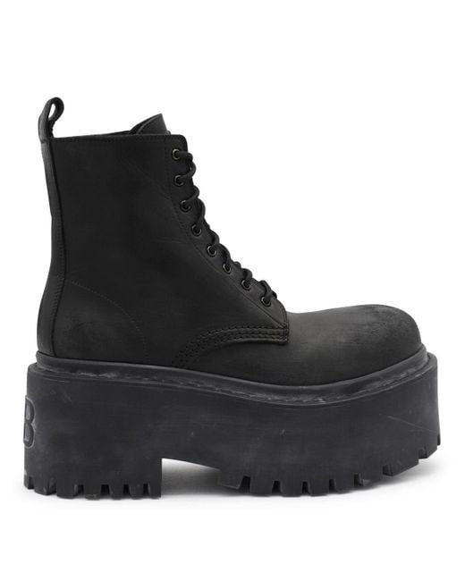 Balenciaga Black Leather Shoes