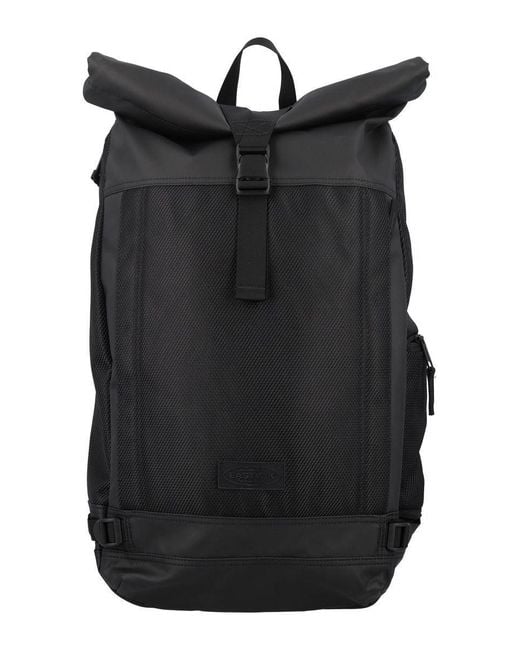 Eastpak Black Tecum Roll Backpack