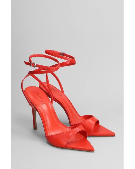 SCHUTZ SHOES Red Sandals