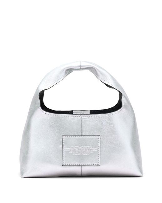 Marc Jacobs White The Sack Mini Leather Hobo Bag