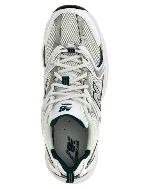 New Balance White '530' Sneakers