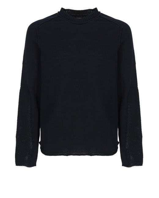 Premiata Blue Cotton Sweater for men